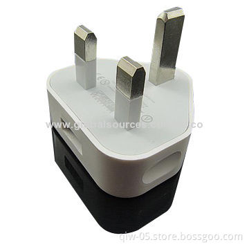 Travel Charger with UK Plug, 100-240V AC, 50/60Hz Input